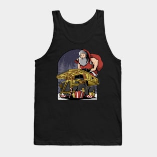 Dump Truck Santa Claus Tank Top